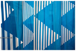 Blue & Stripes :: Abstract realism photography - Artwork © Michel Godts