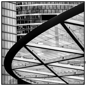 Canopy Composition :: Black and white architecture photography - Artwork © Michel Godts