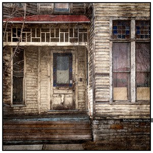Decayed Store In Fonda :: Rural photography with texture blend - Artwork © Michel Godts