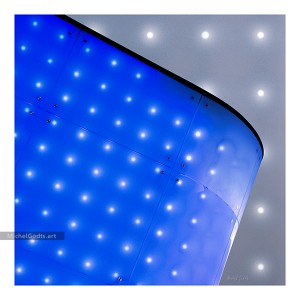 Dotted Lights In The Wall :: Abstract art from manipulated photography - Artwork © Michel Godts