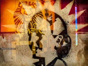Evita And The Lion King :: Urban photography - Artwork © Michel Godts