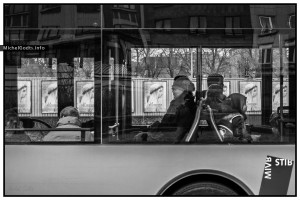 La Religieuse :: Urban black and white street photography - Artwork © Michel Godts