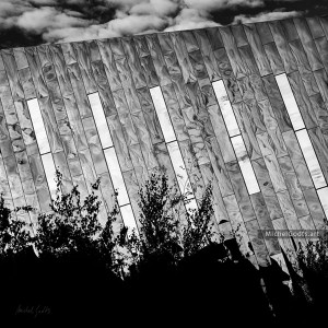 moCa Cleveland Building #2 :: Black and white architecture photography - Artwork © Michel Godts