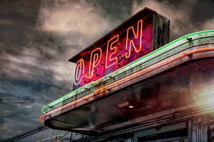 Open Diner :: Urban decay photography - Artwork © Michel Godts