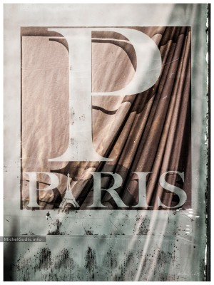 P for Paris :: Urban texture photography - Artwork © Michel Godts