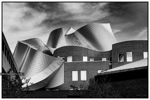 Peter B Lewis Building—West Side :: Black and white architecture photography - Artwork © Michel Godts
