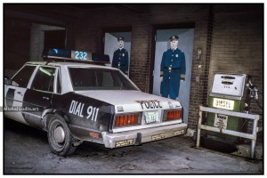 Police Station Garage :: Urban street photography - Artwork © Michel Godts