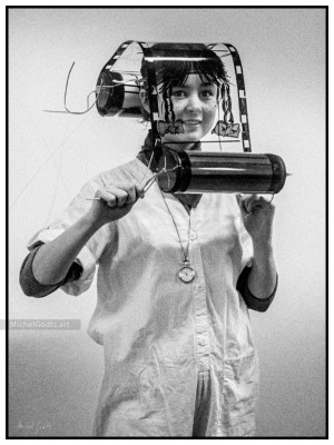 Projectionniste Masqué :: Black and white portraiture photography - Artwork © Michel Godts