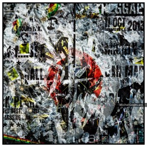Reggae Rips :: Abstract art from manipulated photography - Artwork © Michel Godts