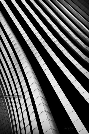 The Skyscraper Fins :: Black and white architecture photography - Artwork © Michel Godts