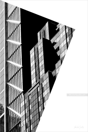 Towering Shadows :: Black and white architecture photography - Artwork © Michel Godts