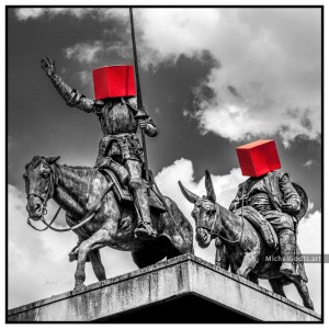 Urban Disorders—Don Quixote :: Photograph of public art - Artwork © Michel Godts