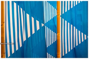 Yellow, Blue & Stripes :: Abstract realism photography - Artwork © Michel Godts