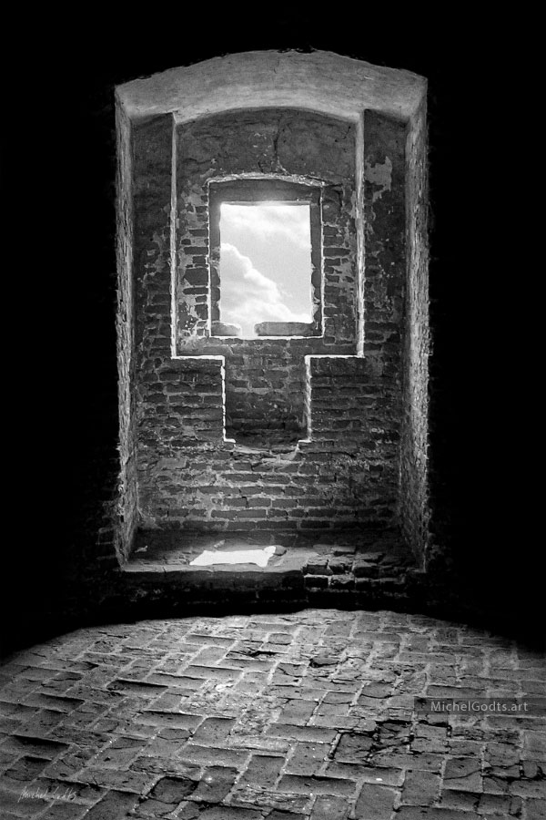 A Lookout To Heaven :: Black and white fine art photograph - Artwork © Michel Godts