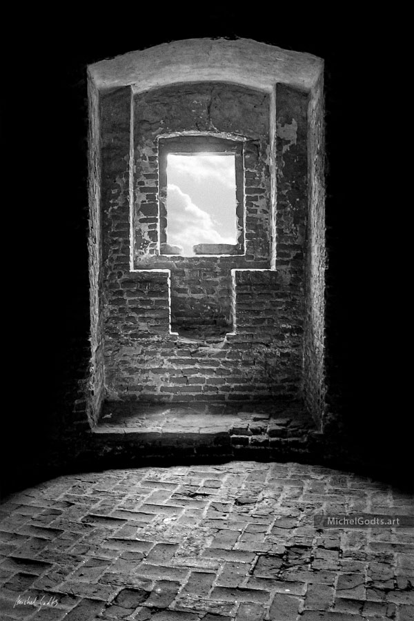 A Lookout To Heaven :: Black and white fine art photography print - Artwork © Michel Godts