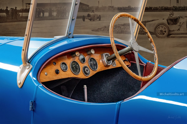 1928 Bugatti 44 Touring Cockpit :: Fine art photography print - Artwork © Michel Godts