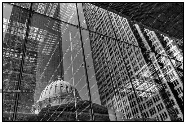 Casting Reflections :: Black and white architecture photography - Artwork © Michel Godts
