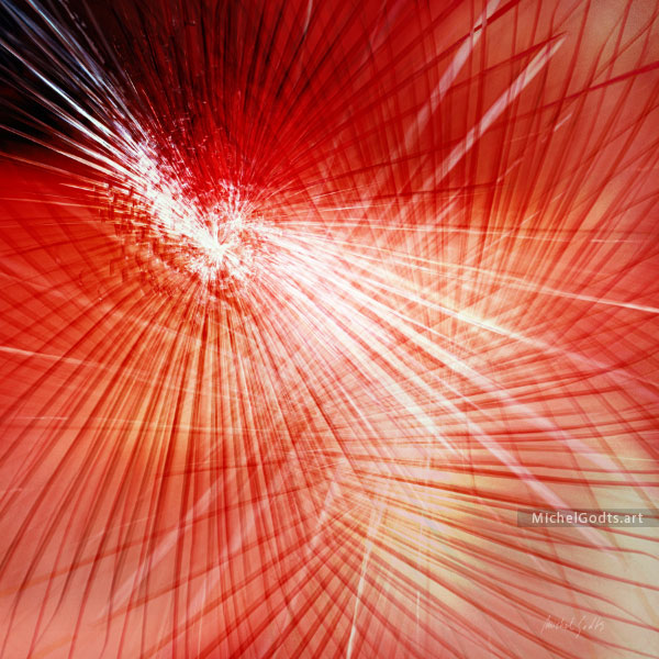 Crystalline Energy :: Abstract art print from manipulated photography - Artwork © Michel Godts