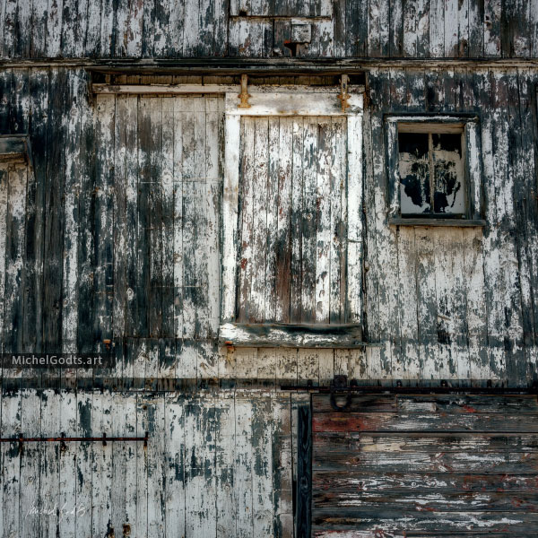 Decayed Barn Wall :: Rural decay photography - Artwork © Michel Godts