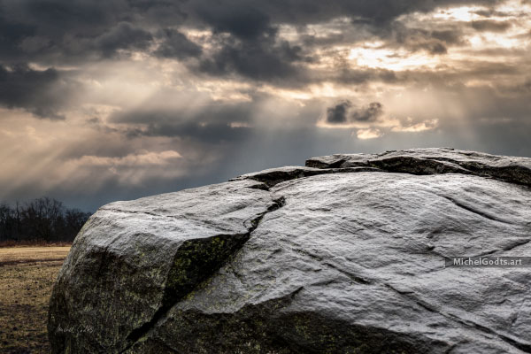 Eternal Rock, Ephemeral Sky :: Fine art photography print - Artwork © Michel Godts