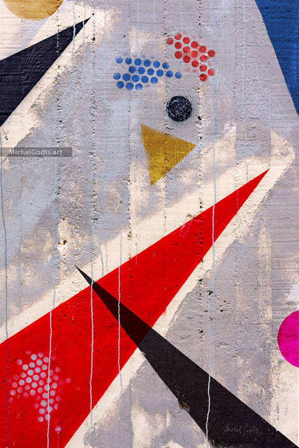 Geometric Mural Composition :: Street art abstract photography - Artwork © Michel Godts
