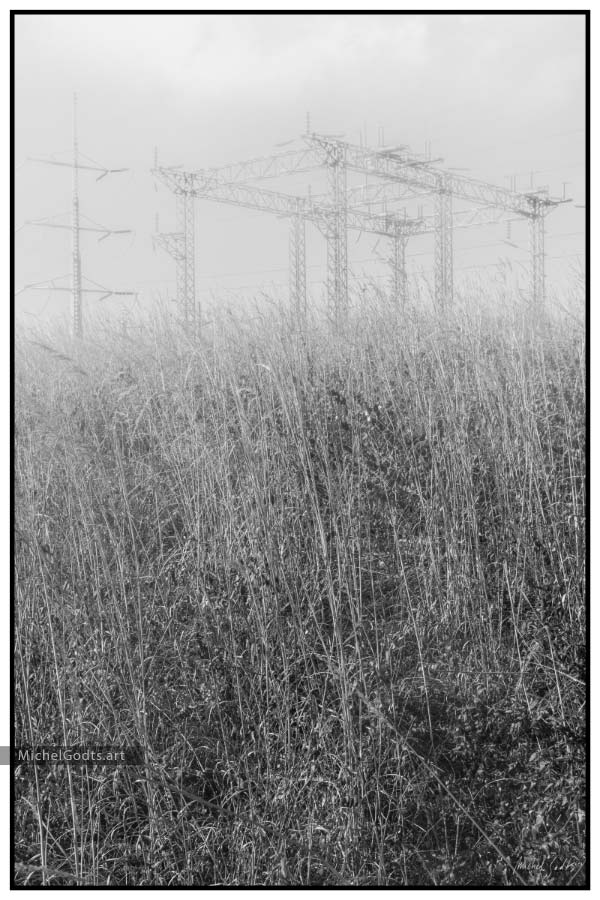 Ghost Substation :: Black and white fine art photography print - Artwork © Michel Godts