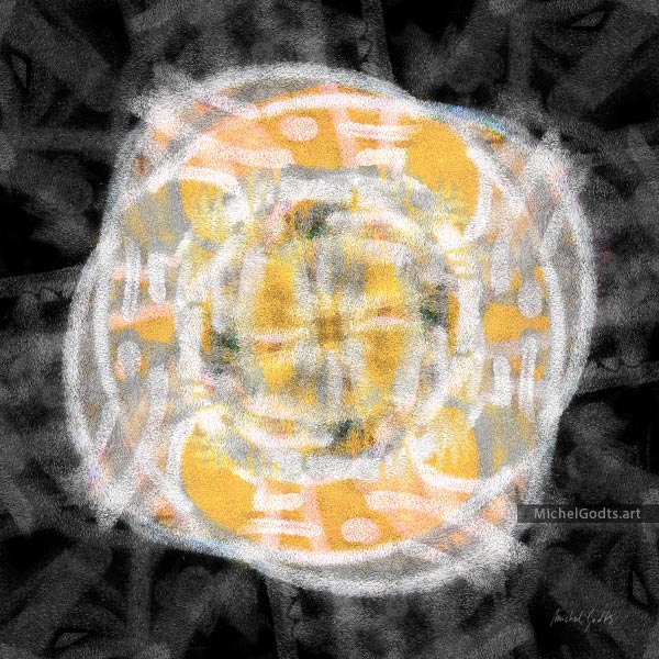 Graffiti Light Pulse :: Abstract digital art print from manipulated photography - Artwork © Michel Godts