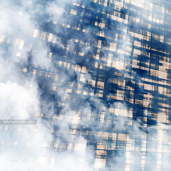 Illuminated Windows In The Sky :: Abstract photo illustration - Artwork © Michel Godts