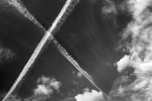 The Marked Sky :: Black and white fine art photography - Artwork © Michel Godts