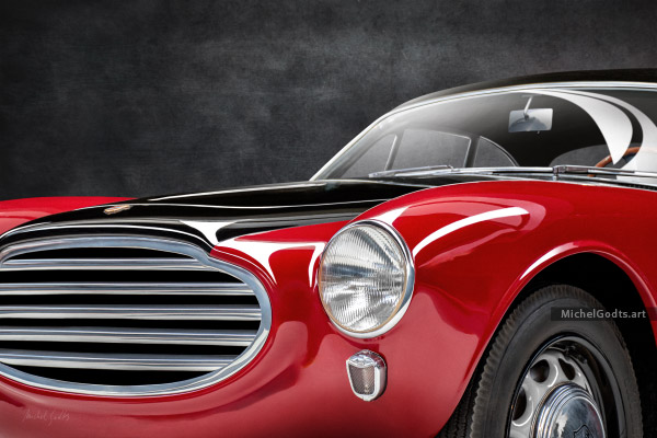 1954 Moretti 750 Gran Sport Berlinetta :: Fine art photography print - Artwork © Michel Godts