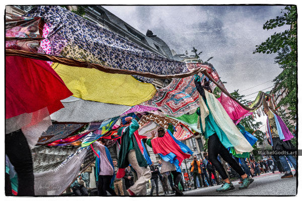 Parading Cloth :: Urban fine art photography print - Artwork © Michel Godts