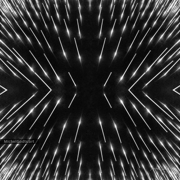 Raining Stars :: Abstract art print from manipulated photography - Artwork © Michel Godts