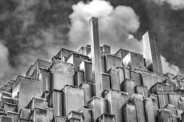 Robotic Metropolis :: Black and white fine art photography print - Artwork © Michel Godts