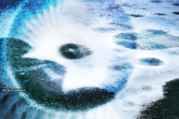 Spiritus Nebula :: Abstract impressionism digital art print - Artwork © Michel Godts