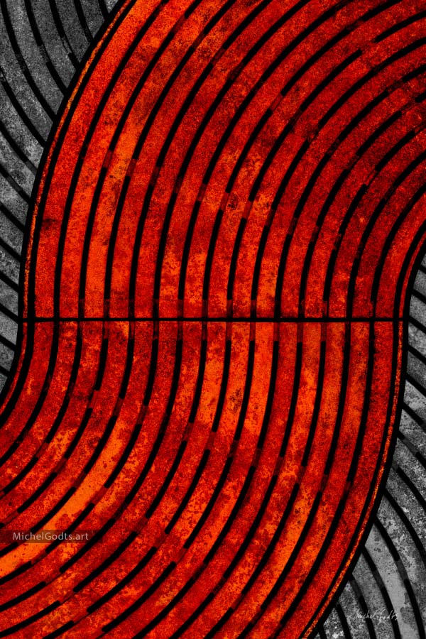 Surround Geometry :: Abstract art print from manipulated photography - Artwork © Michel Godts