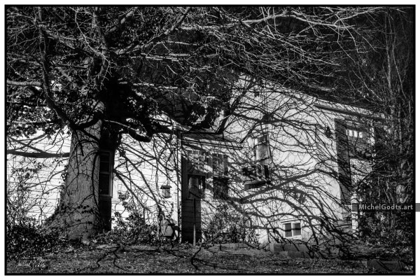 The House Of Shadows :: Black and white fine art photography print - Artwork © Michel Godts