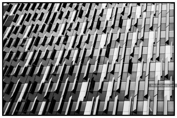 The One Brussels Abstract :: Black and white abstract architecture photography - Artwork © Michel Godts