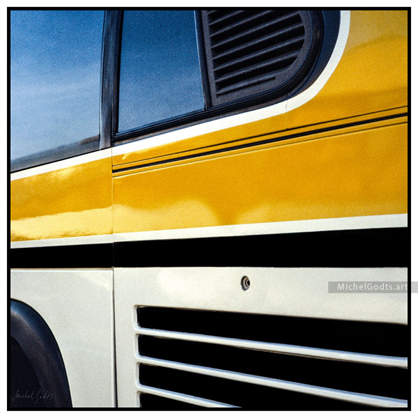 Transit Bus Abstract :: Abstract realism photography - Artwork © Michel Godts